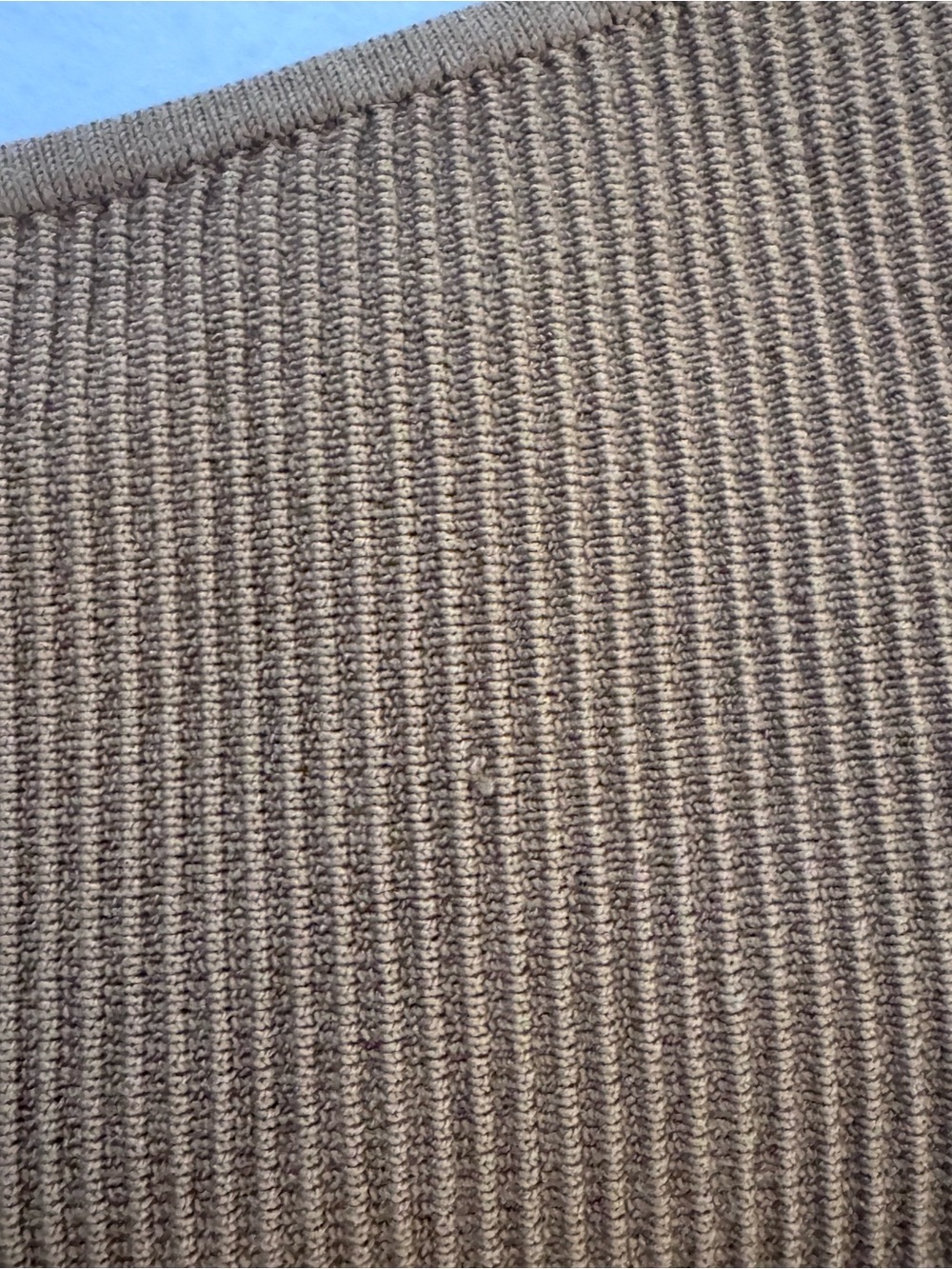 Babaton Tan Ribbed Knit One-Shoulder Tank - Picture 5 of 5